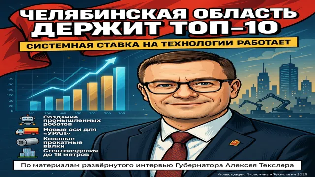 Челябинская область держит топ-10. Системная ставка на технологии работает